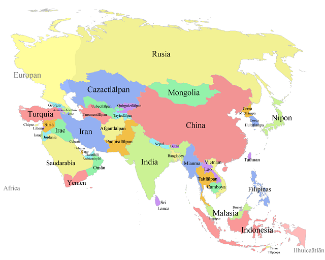 Países y Capitales de Asia