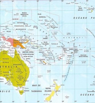 países y capitales de Oceanía