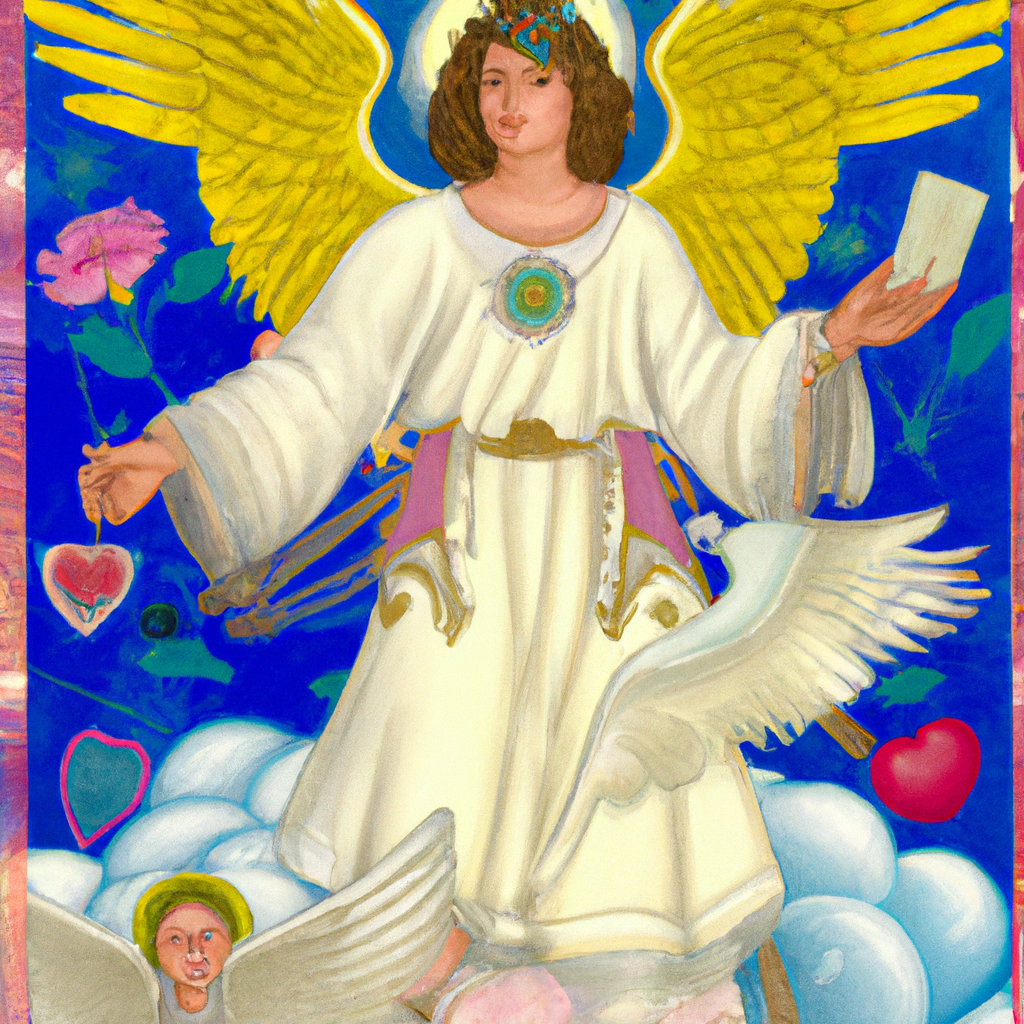 Guardian Angel Haziel, Tarot Card, 4k, High Resolution