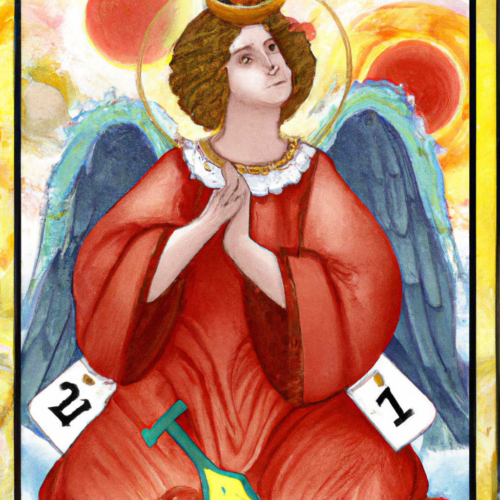Guardian Angel Yéiayel, Tarot Card, 4k, High Resolution